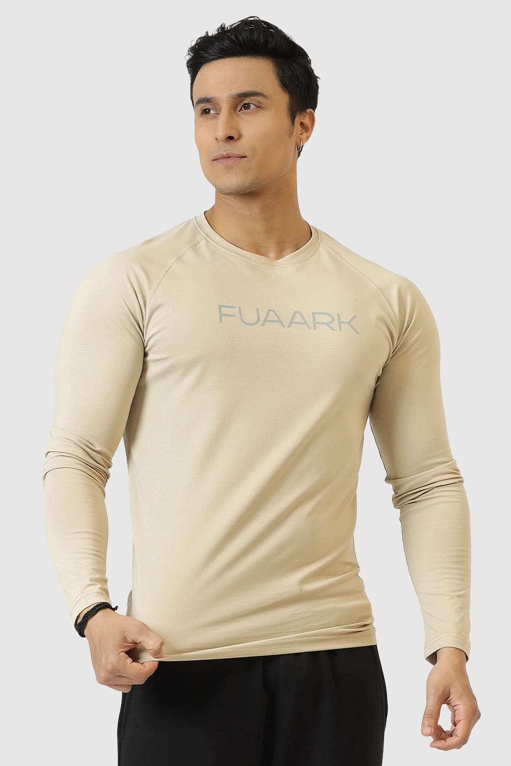 Chase Full Sleeves T-shirt Beige