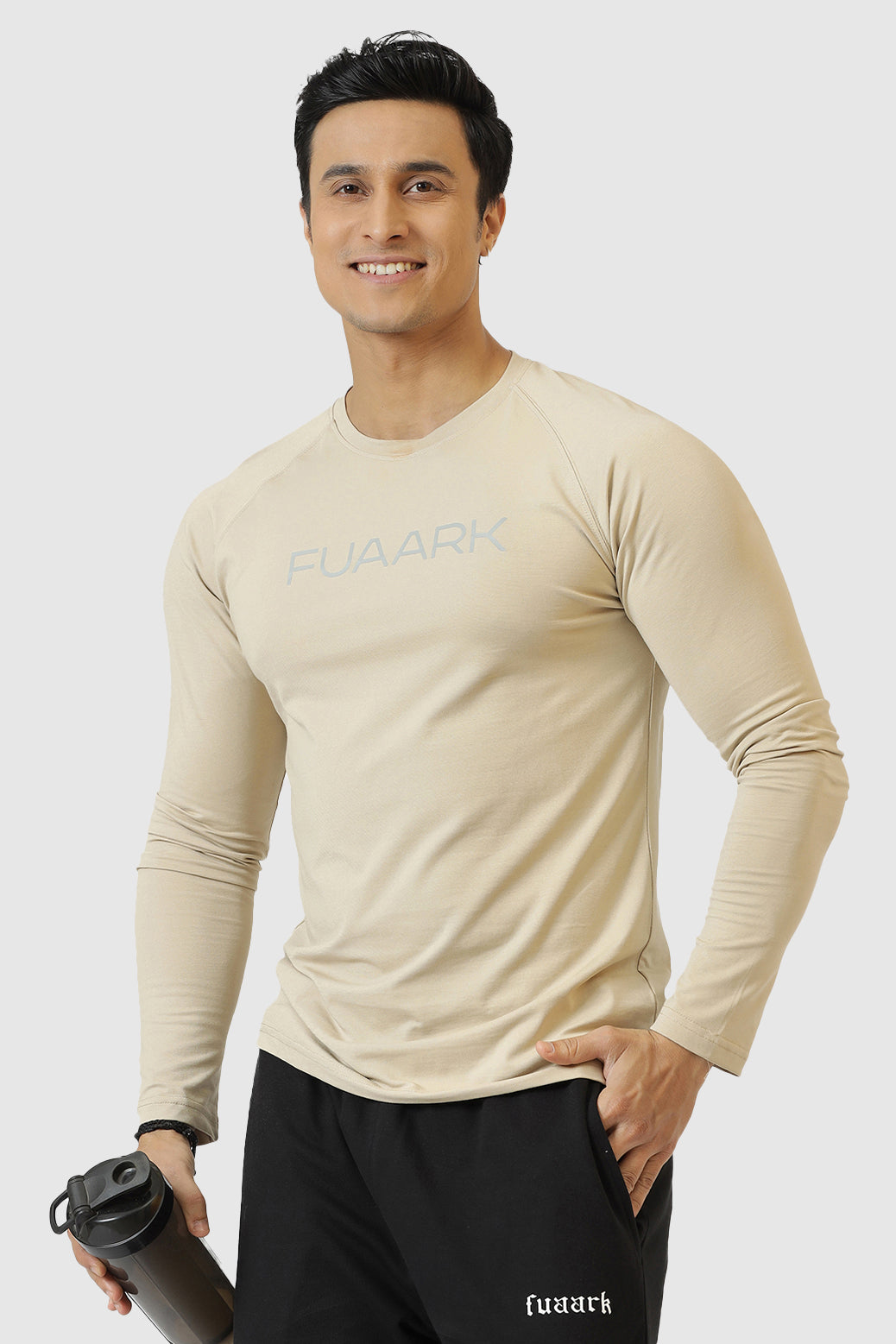 Chase Full Sleeves T-shirt Beige