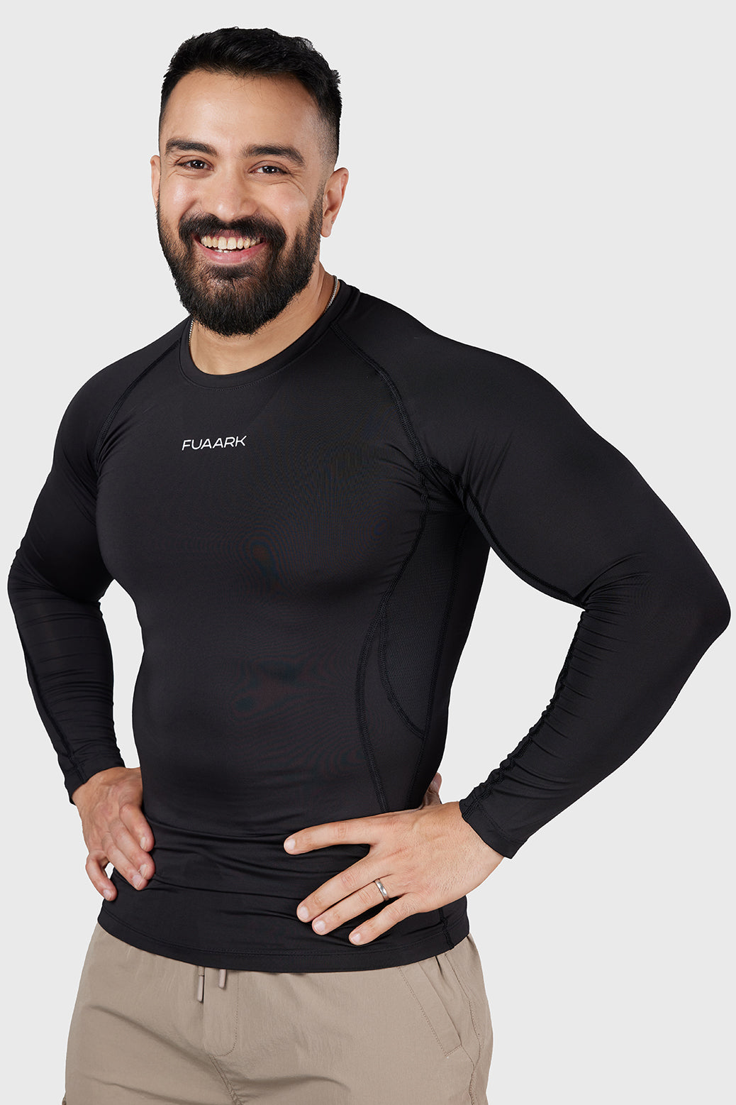 Fuaark Compression Black Tshirt For Men