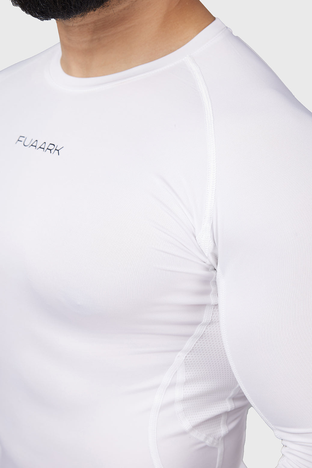 Buy White Compression 2.0 Full Sleeves T-shirt for men online | Fuaark ...