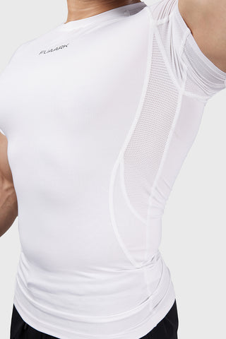 Compression 2.0 Half Sleeves T-shirt White