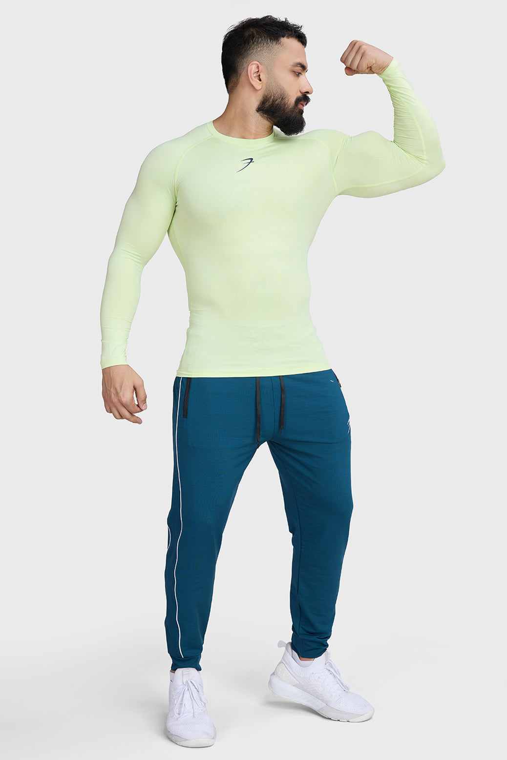 Compression Fullsleeves T-shirt Lime