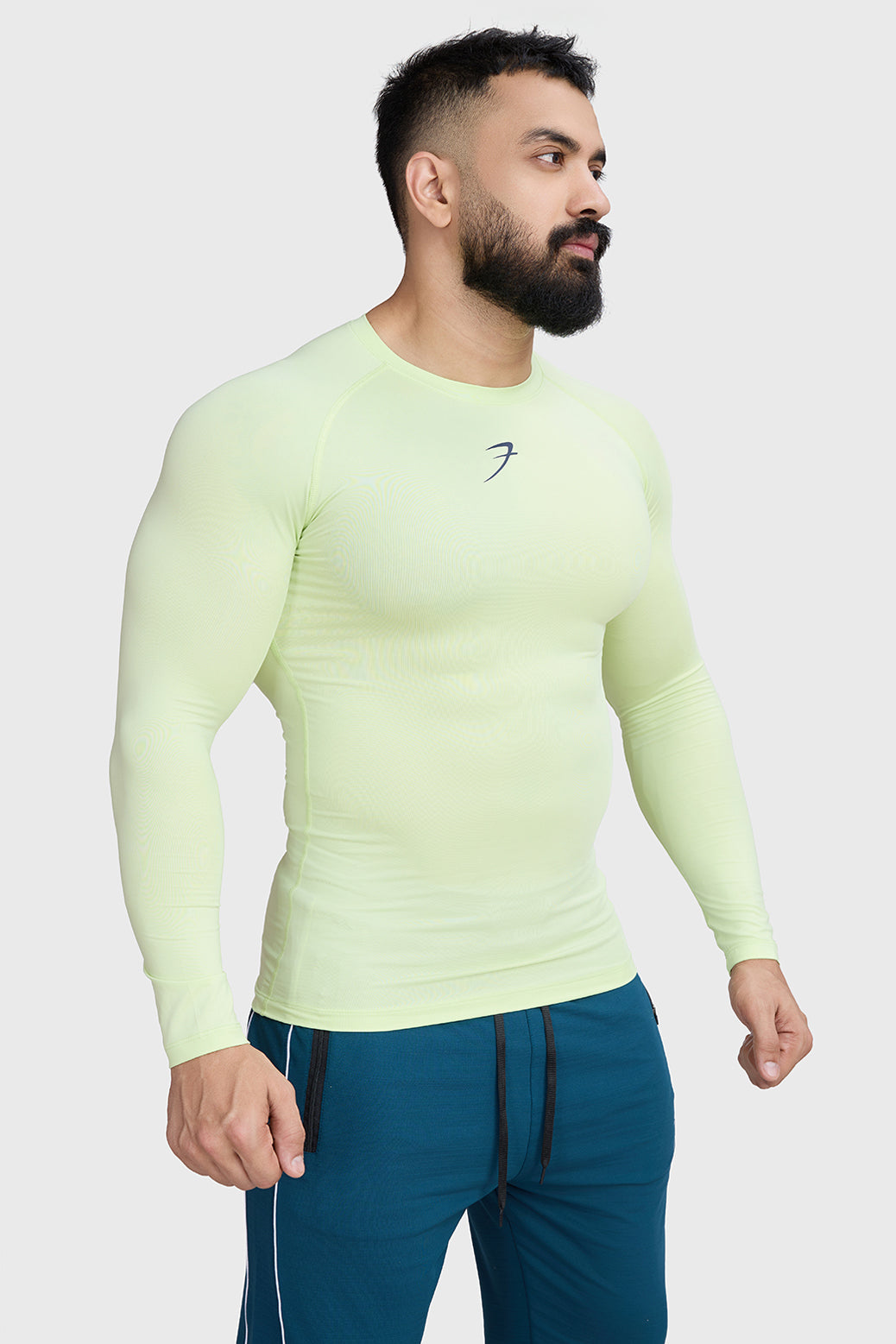 Compression Fullsleeves T-shirt Lime