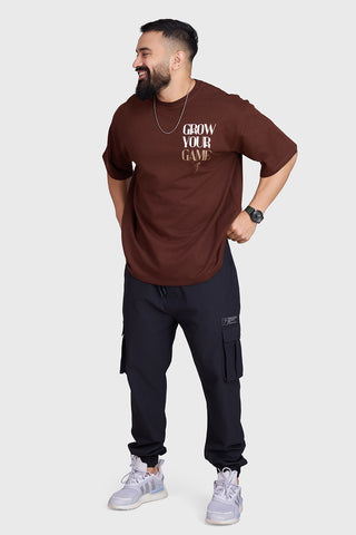 Grow Oversized T-shirts Coffee