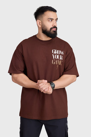 Grow Oversized T-shirts Coffee