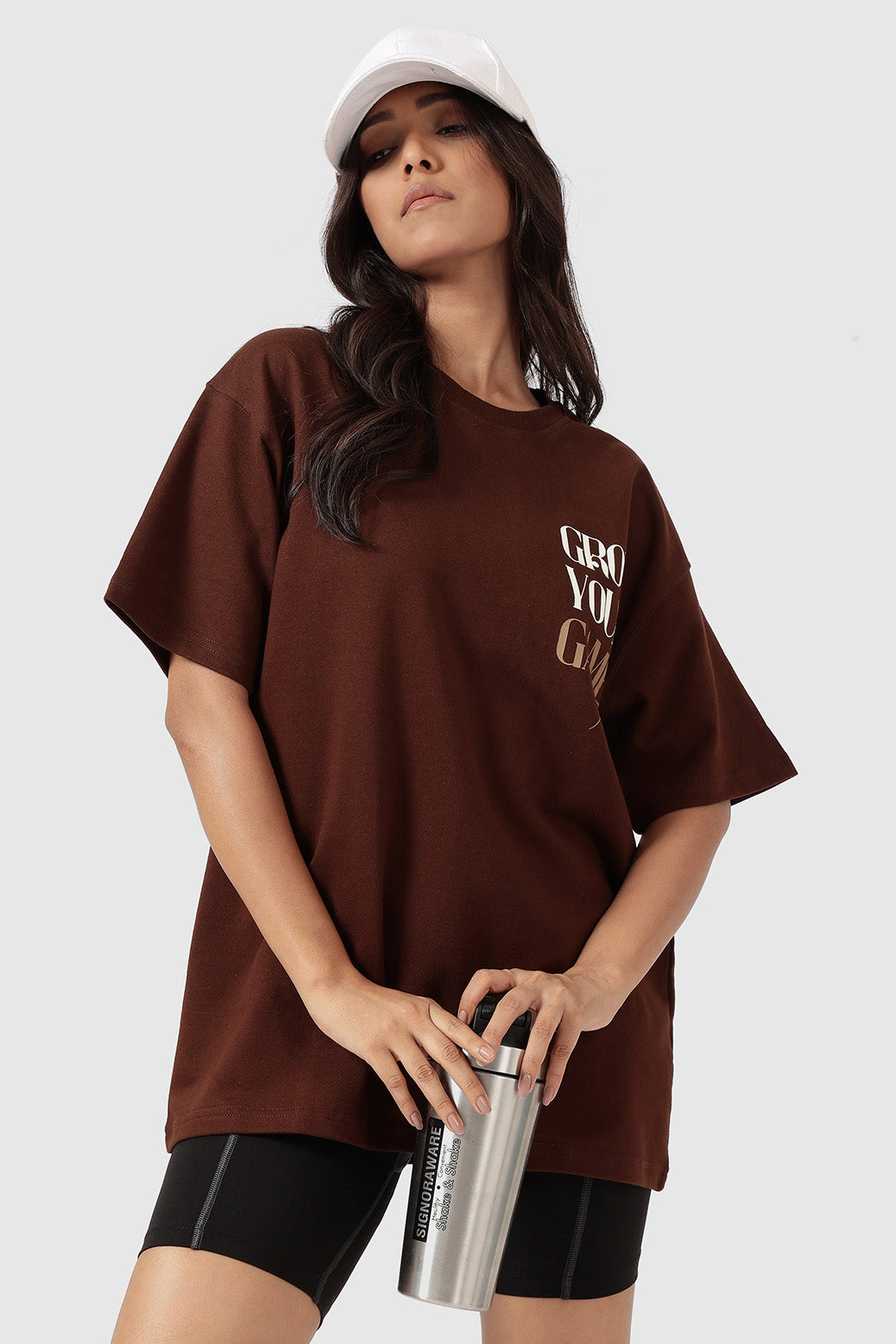 Grow Oversized T-shirts Coffee