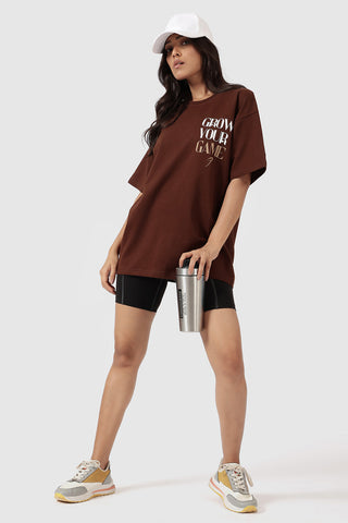 Grow Oversized T-shirts Coffee