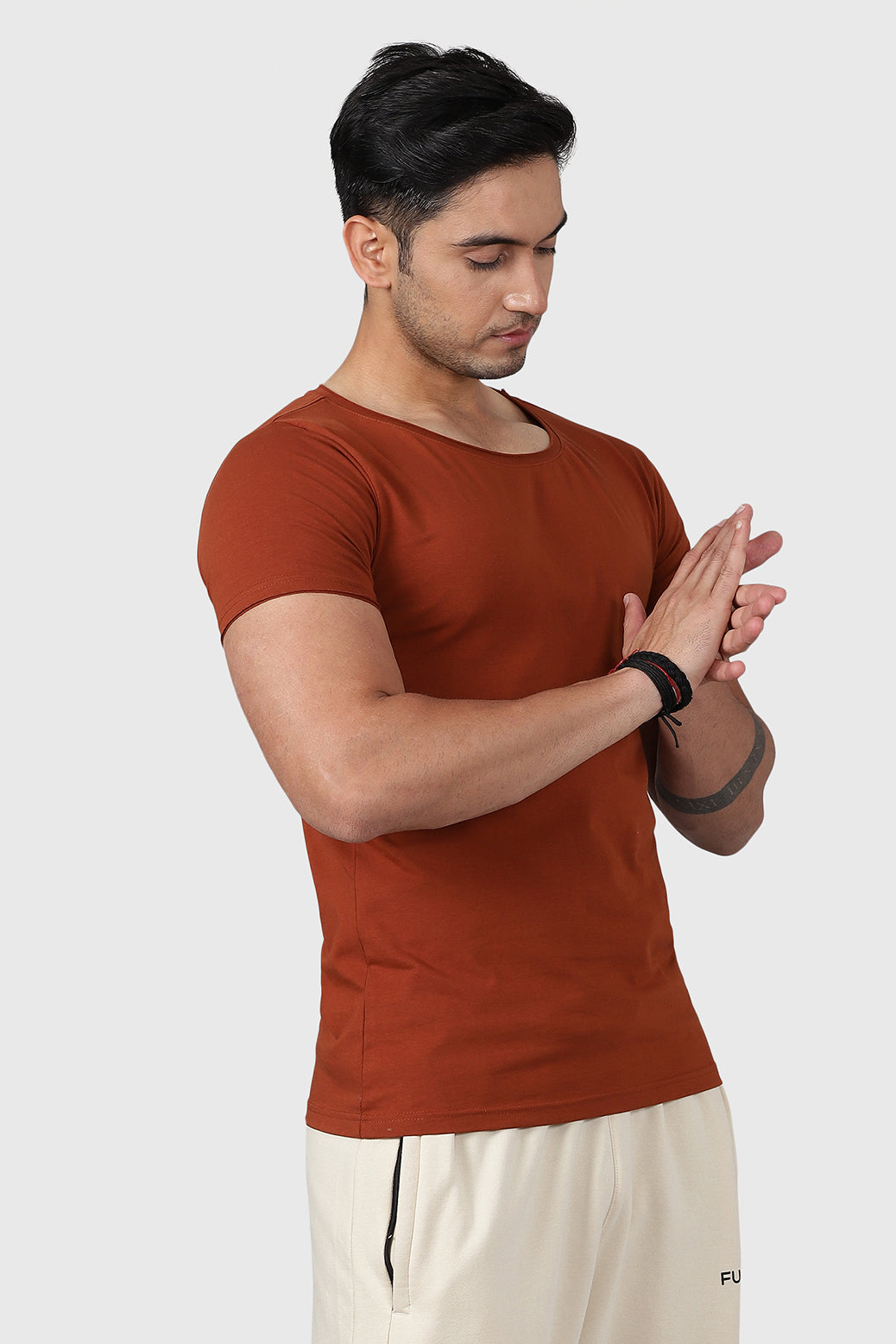 Legacy Scoop Neck T-shirt Salsa Brown