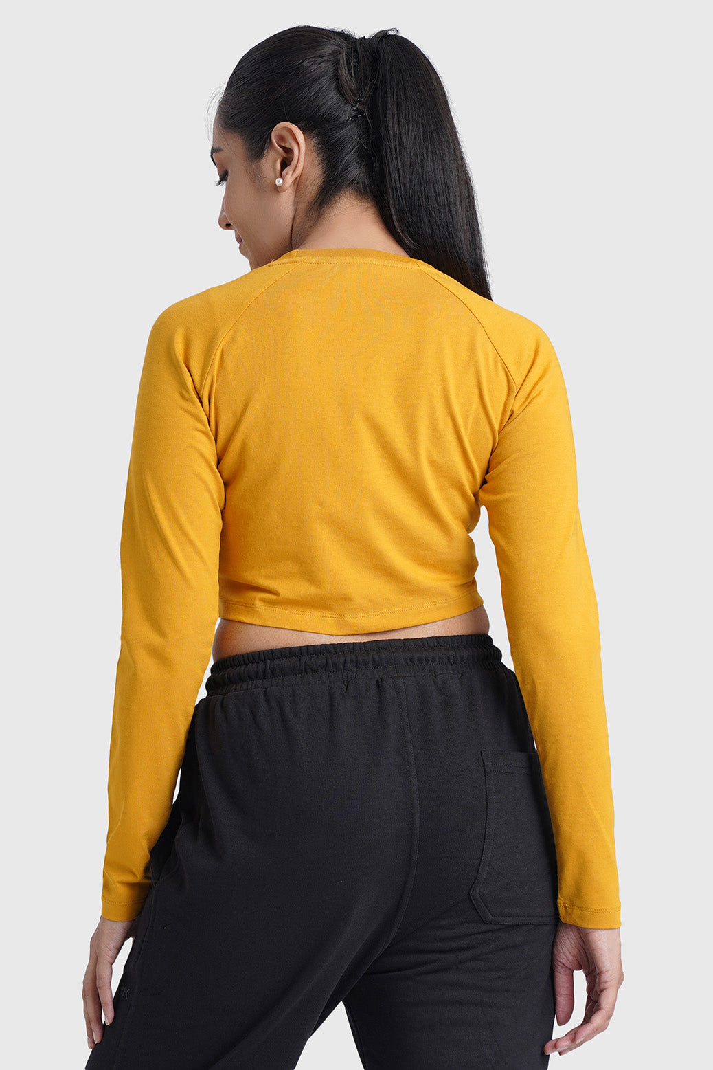 Legacy Crop Top T-shirt Mustard