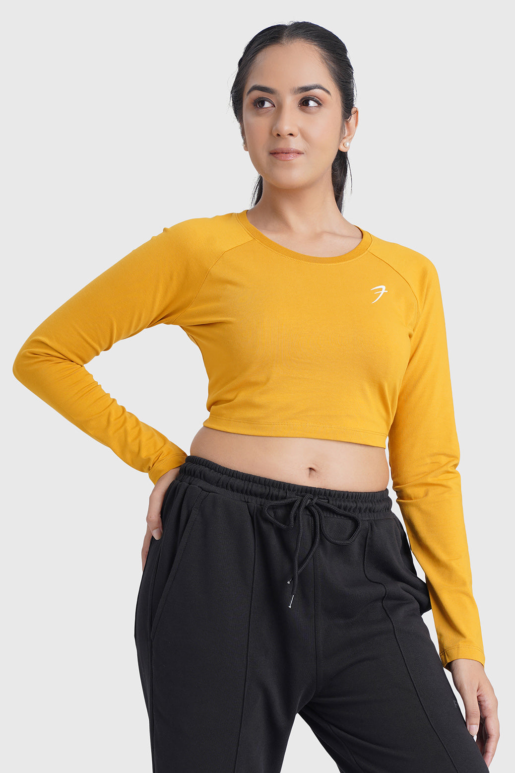 Legacy Crop Top T-shirt Mustard