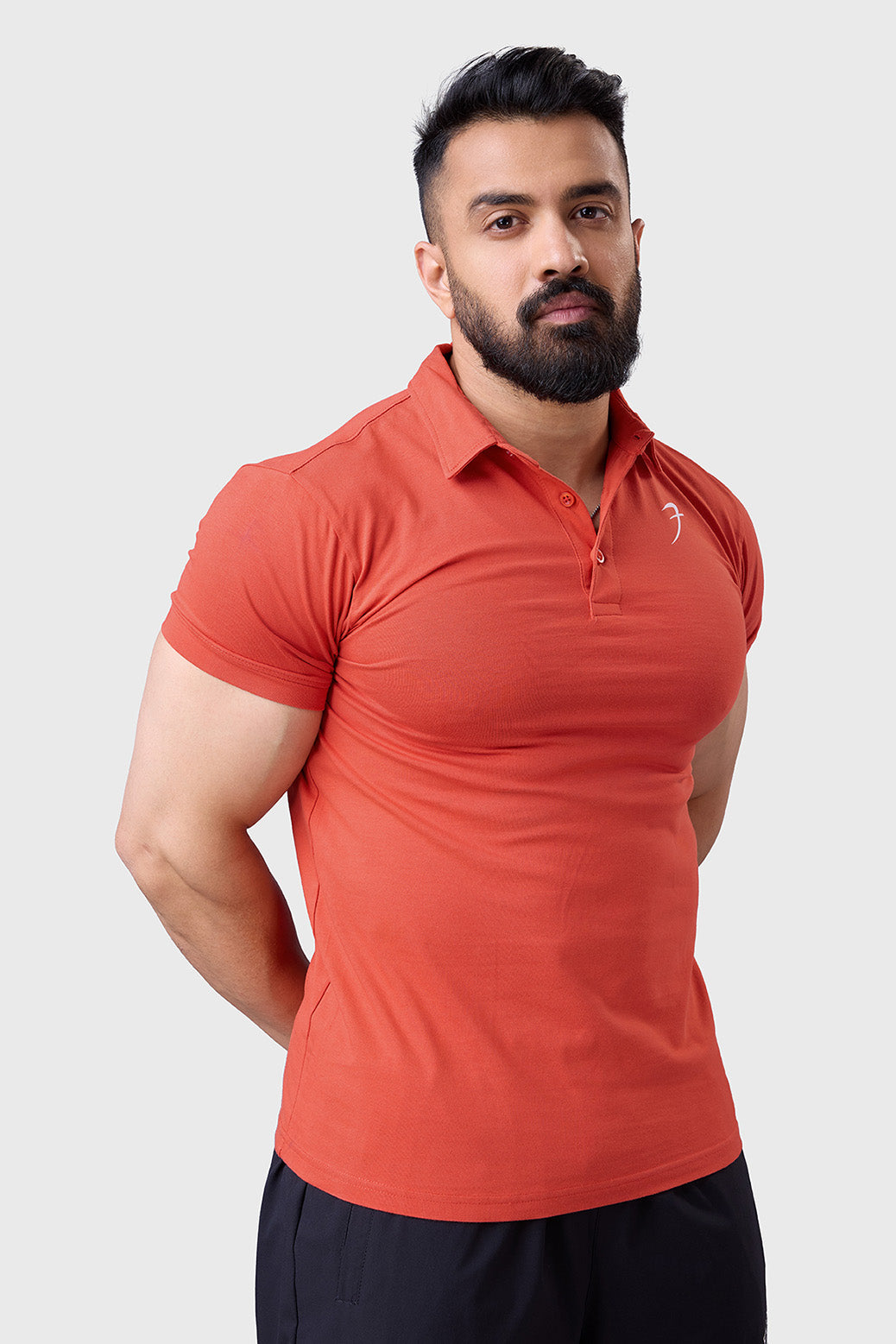 Polo T-shirt Rust