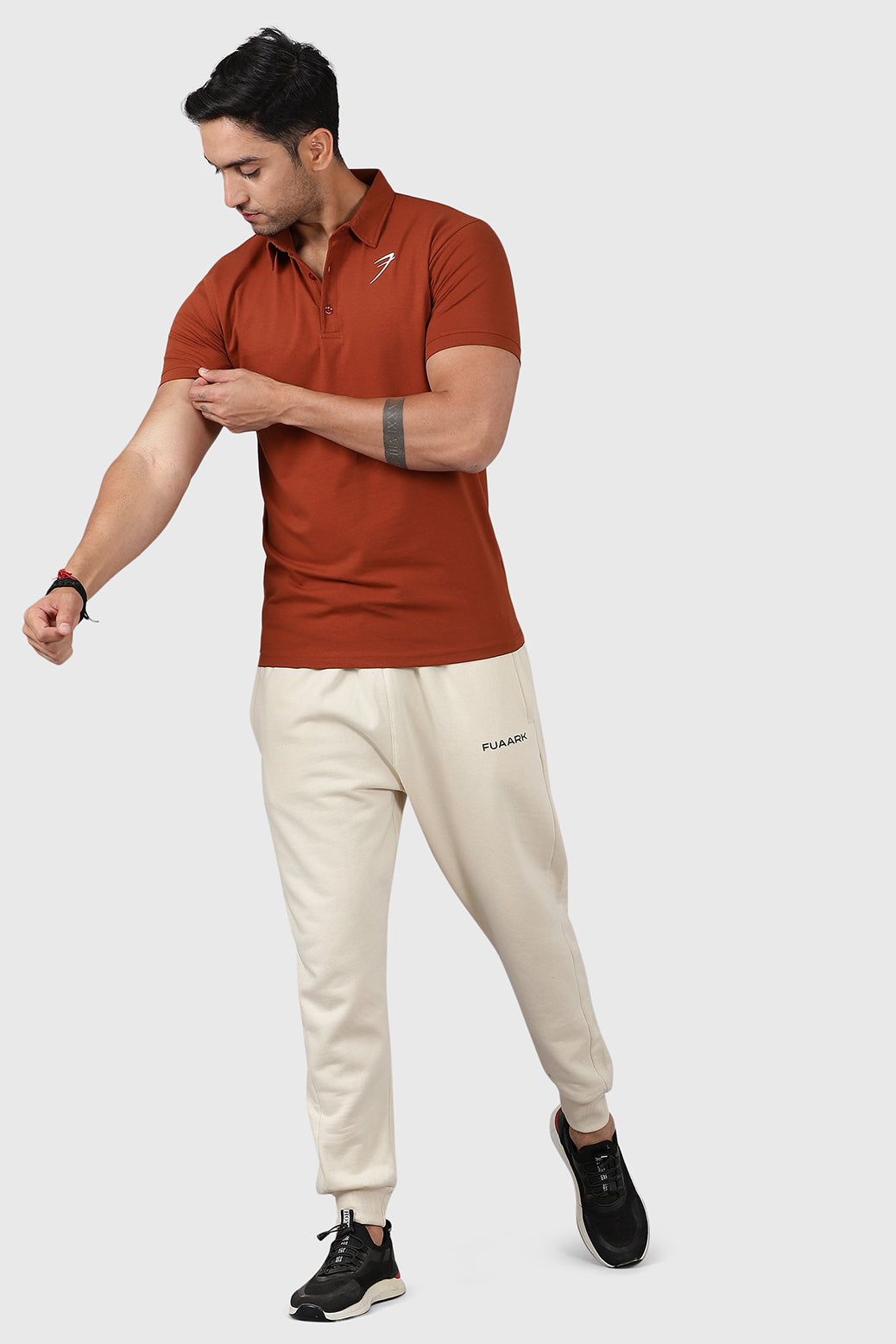 Polo T-shirt Salsa Brown