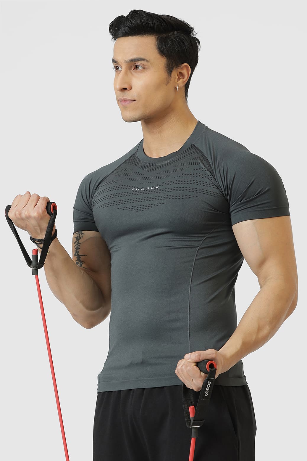 Power Seamless T-shirt Grey/Fuaark