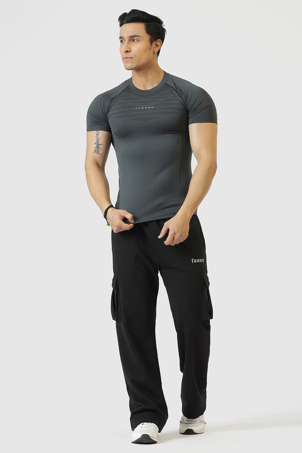 Power Seamless T-shirt Grey/Fuaark