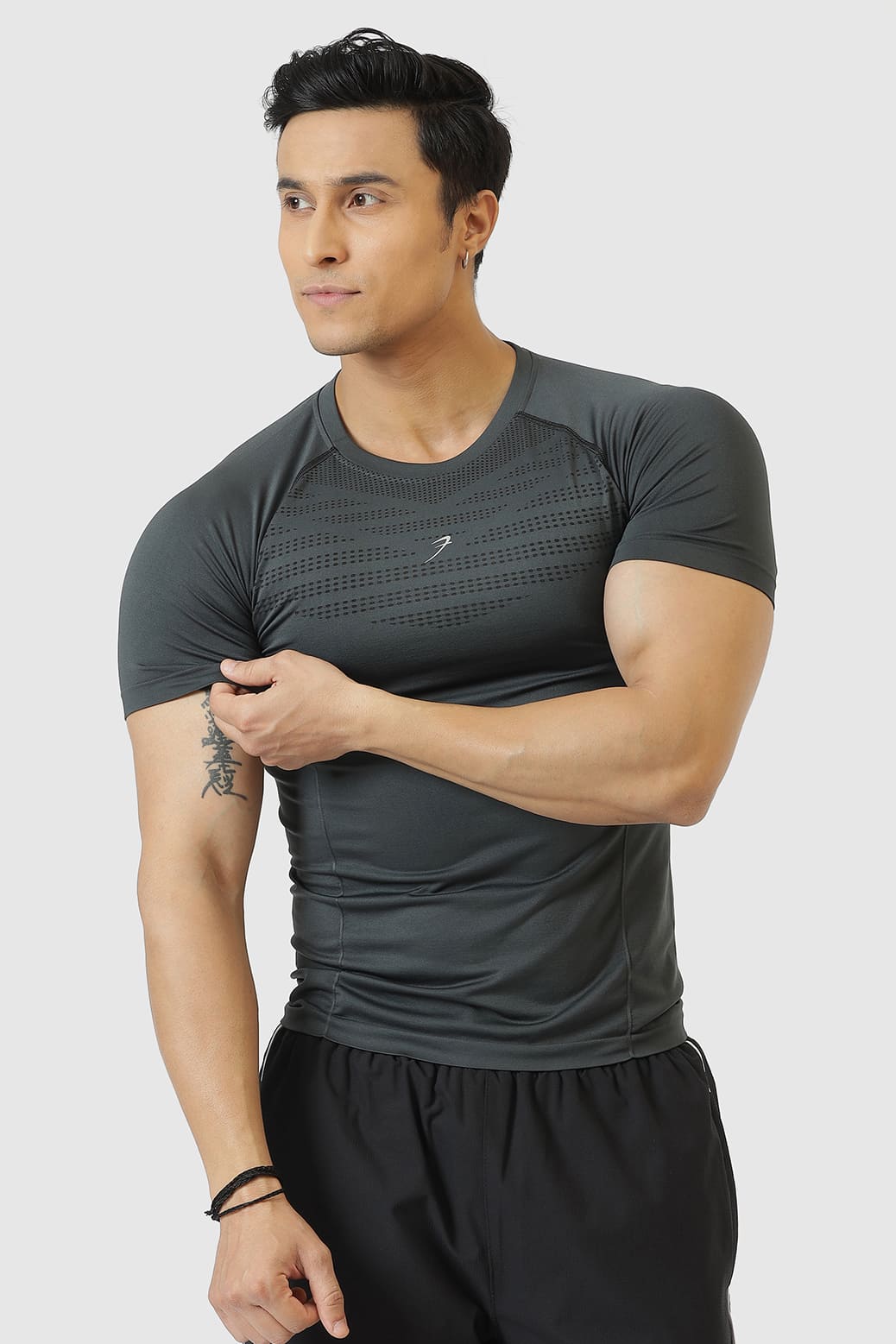 Power Seamless T-shirt Grey/Logo