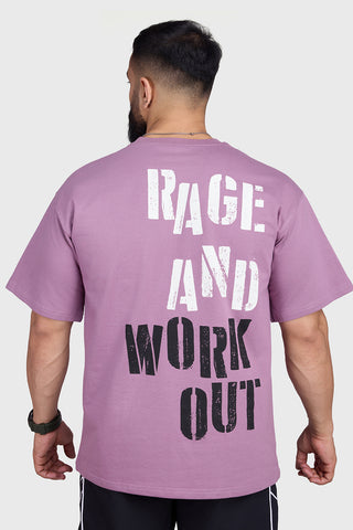 Rage Oversized T-shirts Dusk Purple
