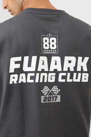 Fuaark Racing Club Oversized T-shirt Dark Grey