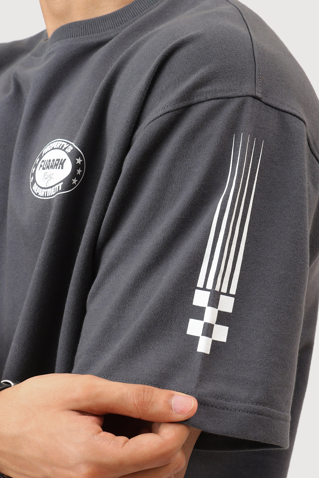 Fuaark Racing Club Oversized T-shirt Dark Grey