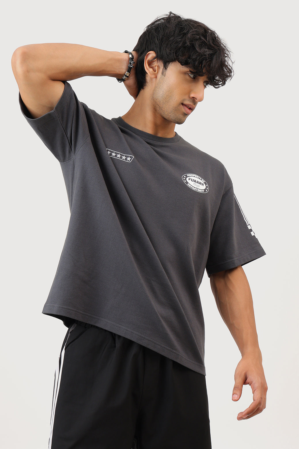 Fuaark Racing Club Oversized T-shirt Dark Grey