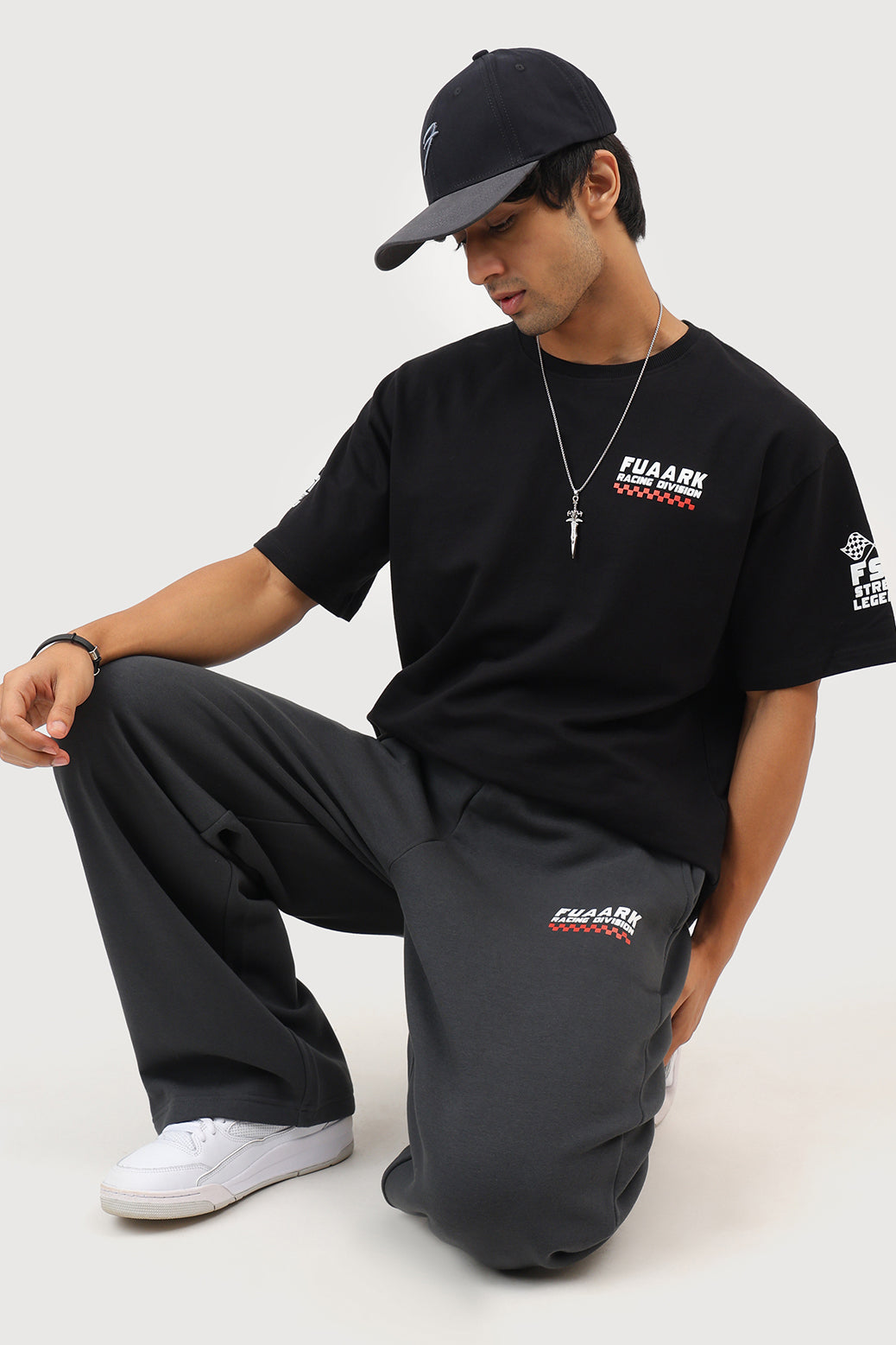Fuaark Racing Division Oversized T-shirt Black