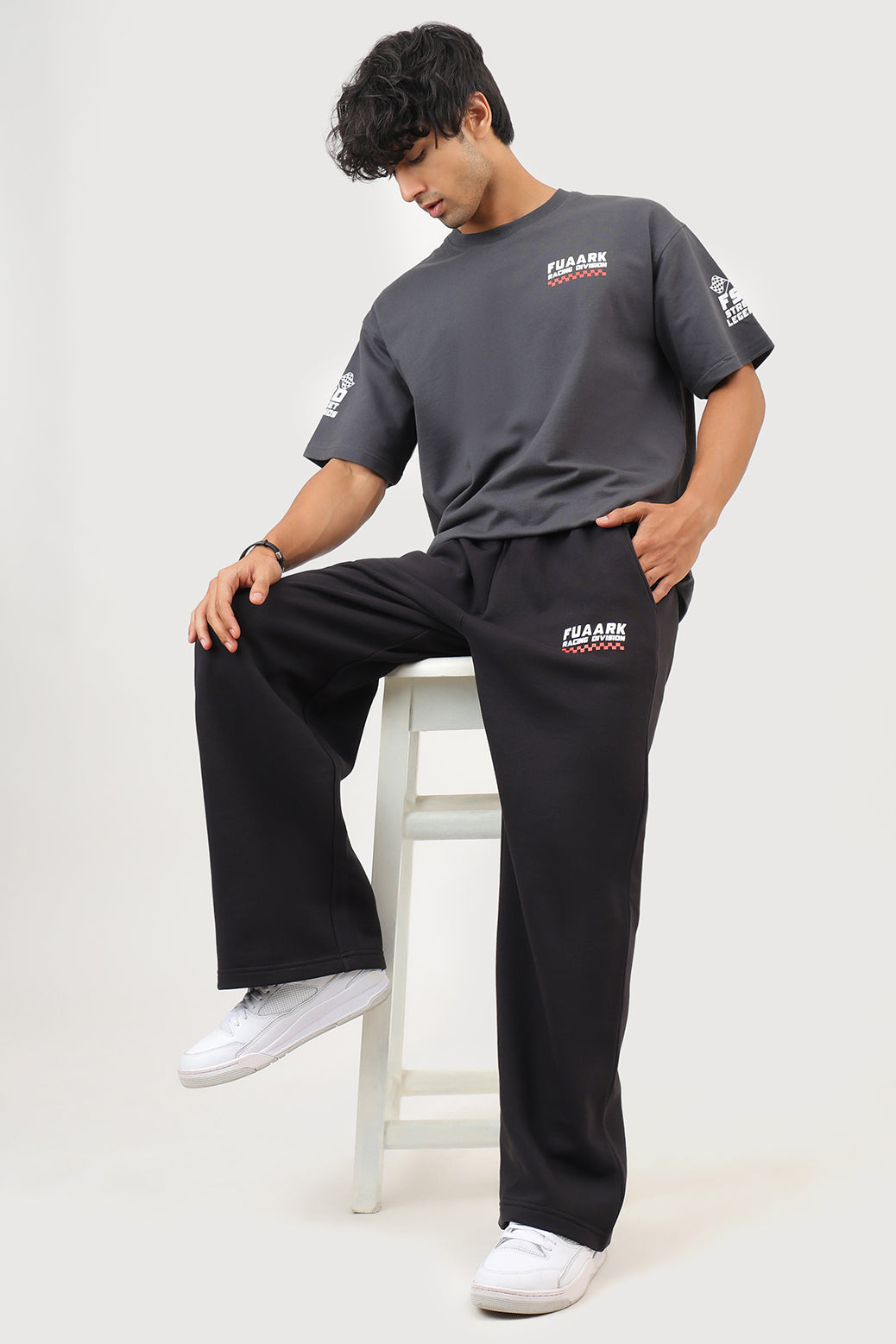 Fuaark Racing Division Oversized T-shirt Dark Grey