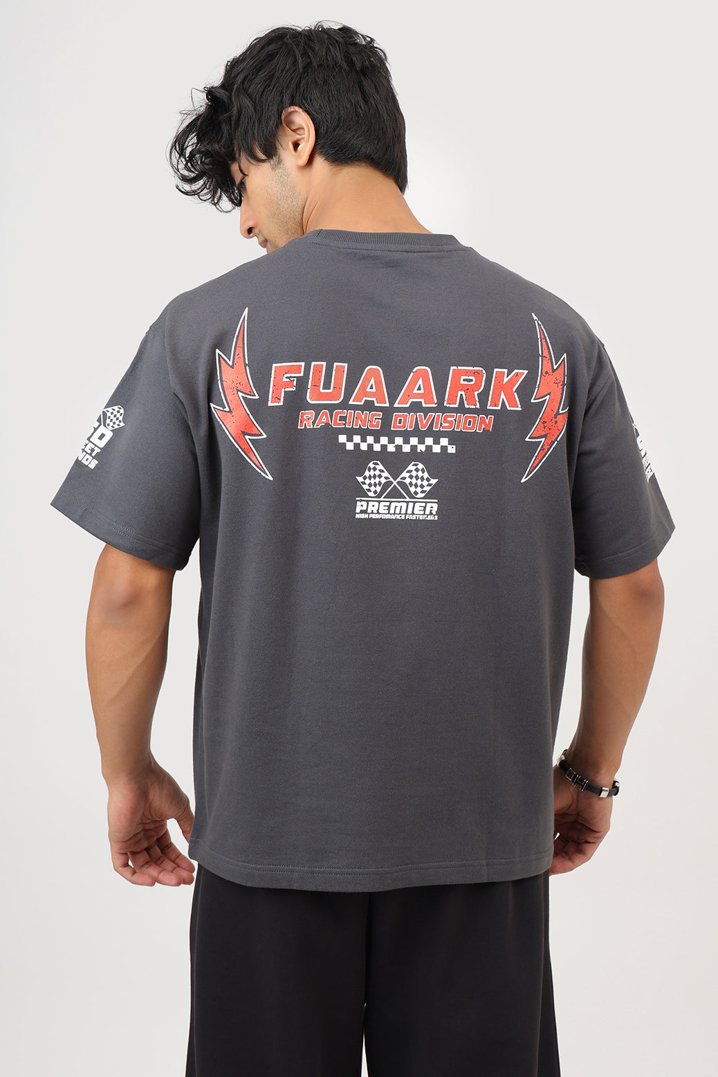 Fuaark Racing Division Oversized T-shirt Dark Grey