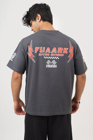 Fuaark Racing Division Oversized T-shirt Dark Grey