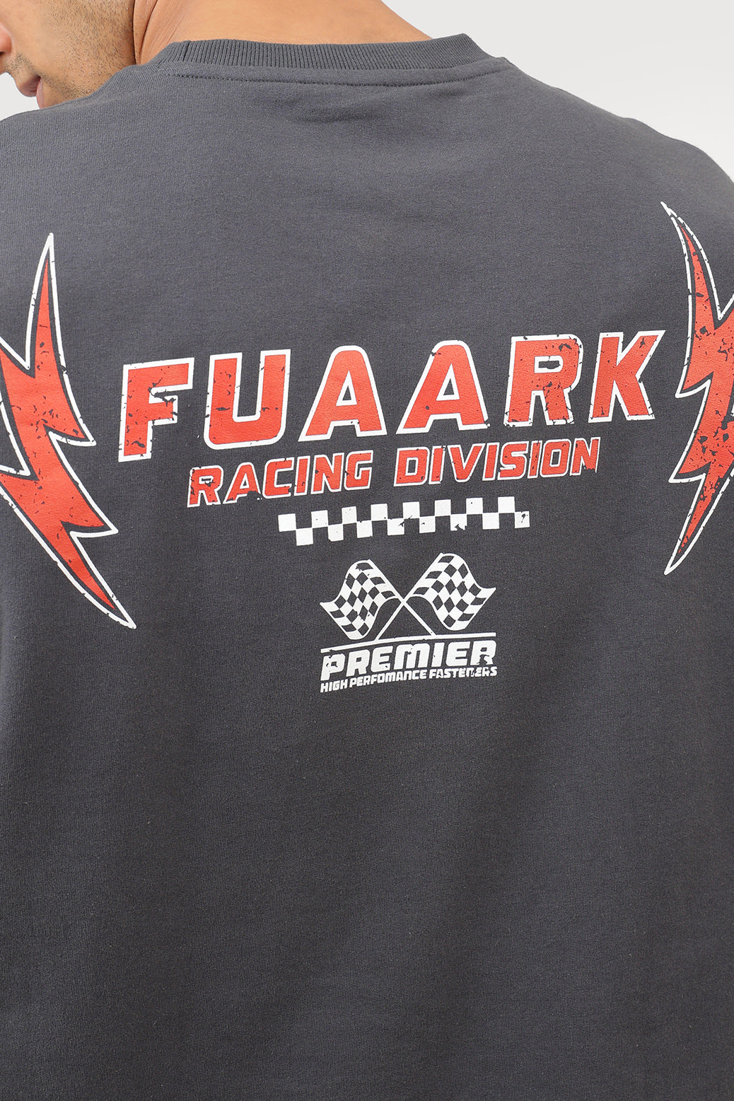 Fuaark Racing Division Oversized T-shirt Dark Grey