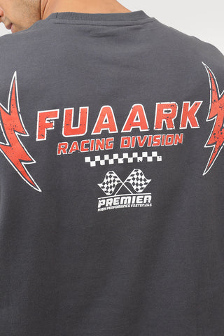 Fuaark Racing Division Oversized T-shirt Dark Grey