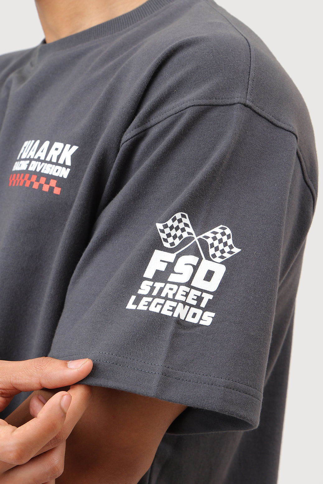 Fuaark Racing Division Oversized T-shirt Dark Grey
