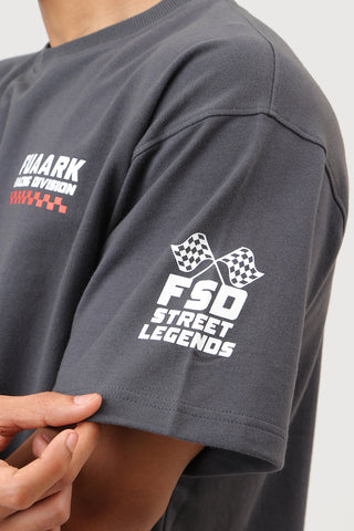 Fuaark Racing Division Oversized T-shirt Dark Grey