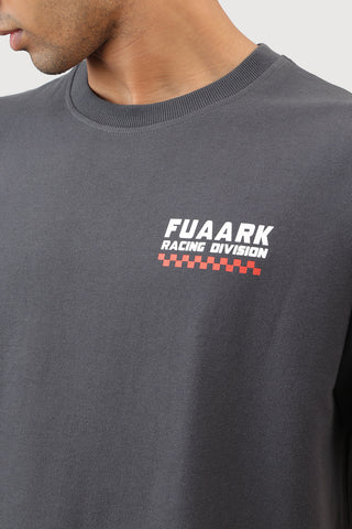 Fuaark Racing Division Oversized T-shirt Dark Grey