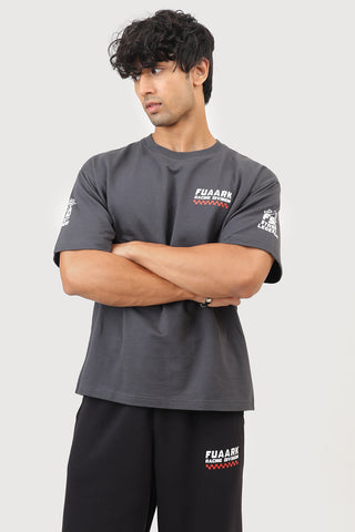 Fuaark Racing Division Oversized T-shirt Dark Grey