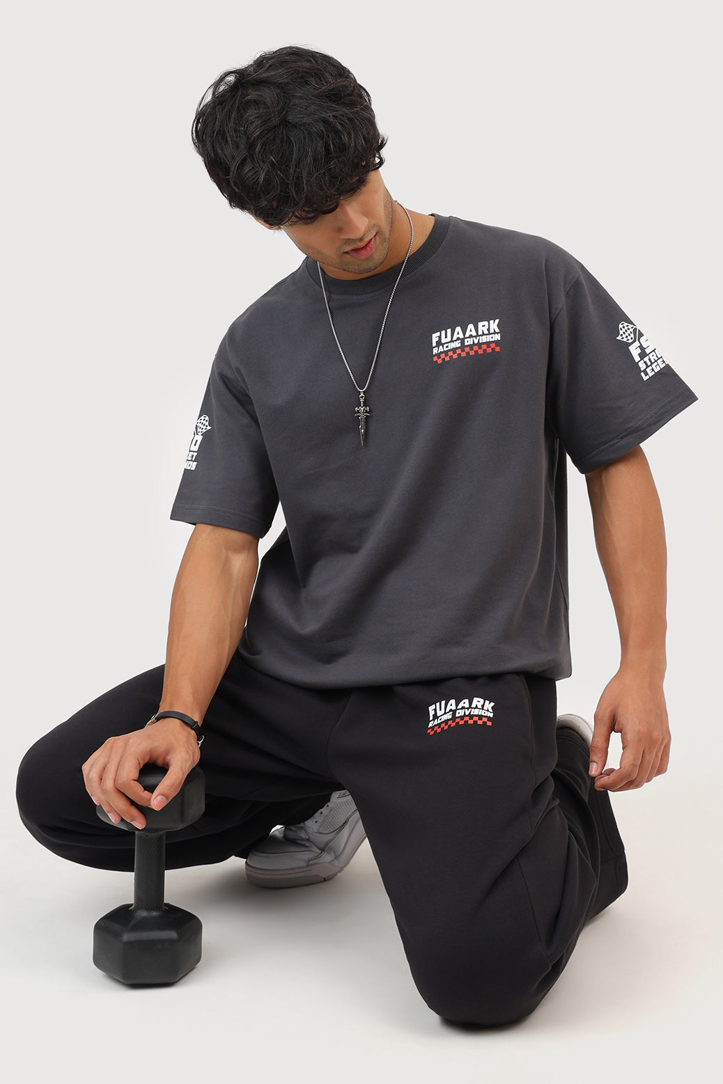 Fuaark Racing Division Oversized T-shirt Dark Grey