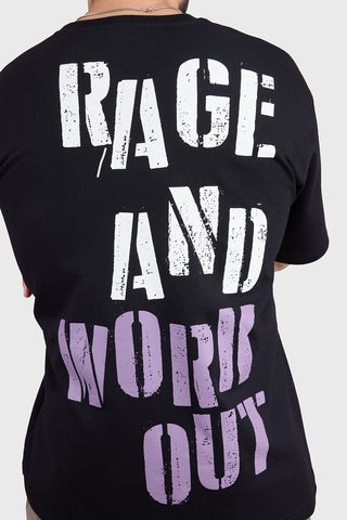 Rage Oversized T-shirts Black