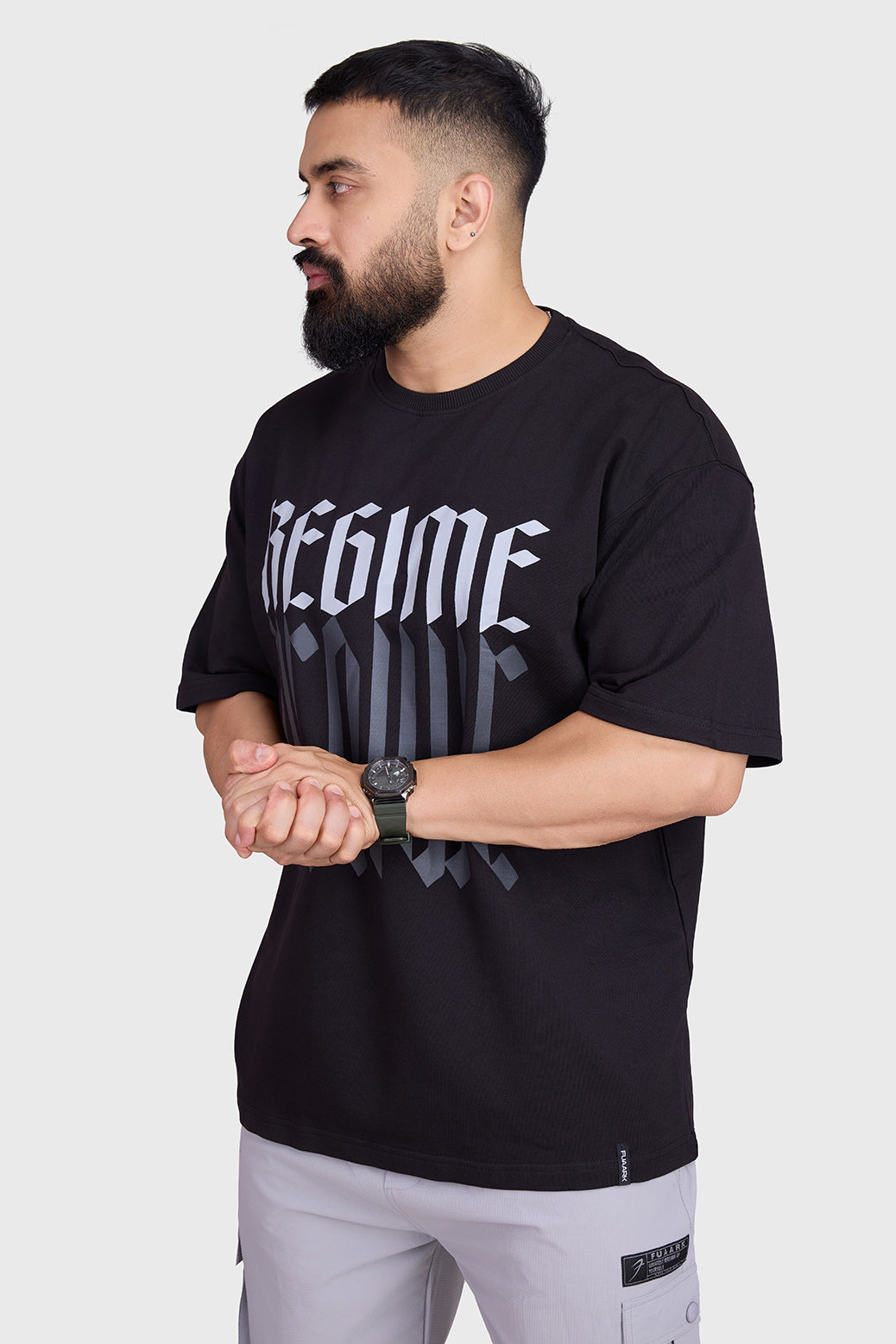 Regime Oversized T-shirts Black