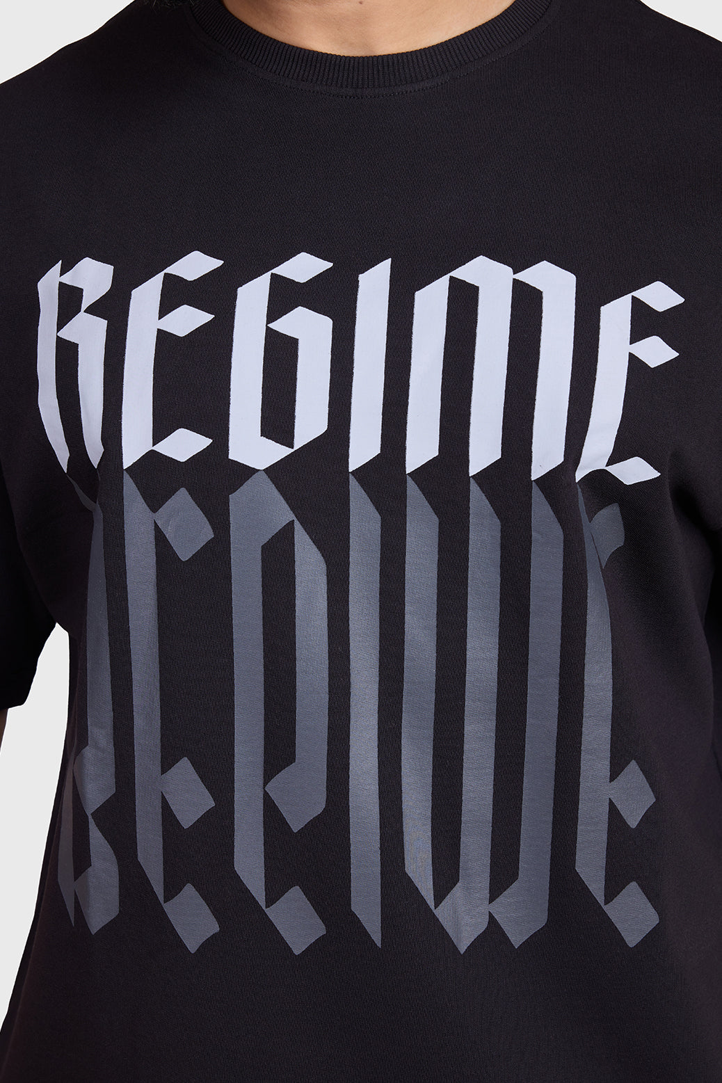 Regime Oversized T-shirts Black