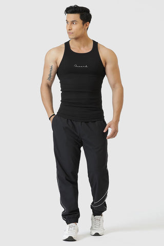 Ribbed Tank Black