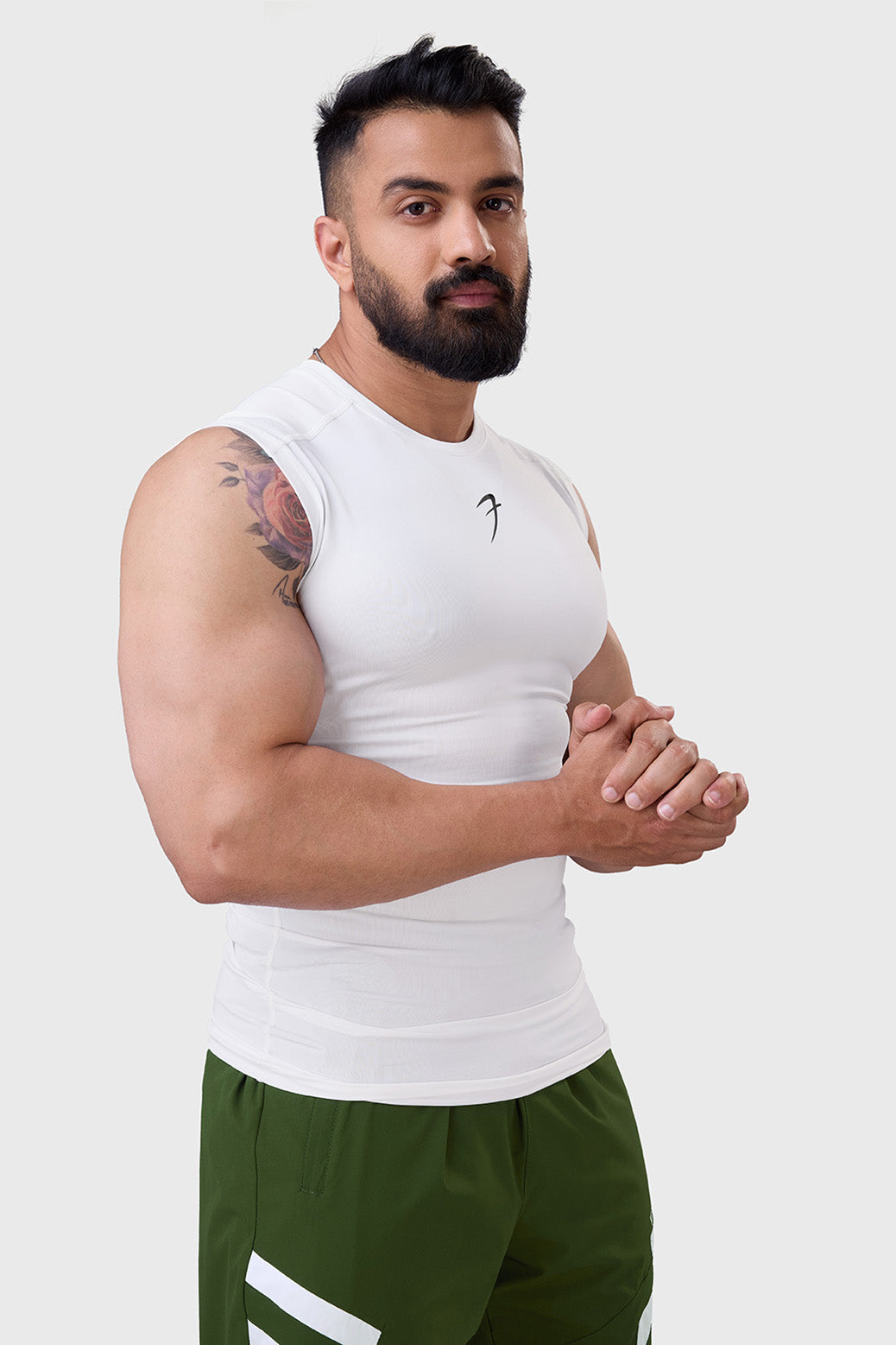 Compression Sleeveless Tank White