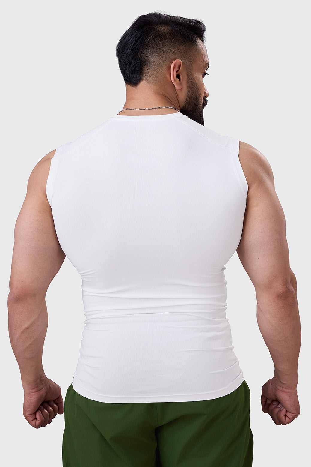 Compression Sleeveless Tank White