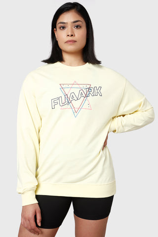 Star Oversized Sweatshirt Yellow