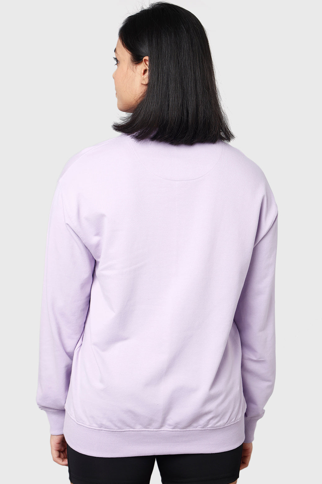 Star Oversized Sweatshirt Lilac