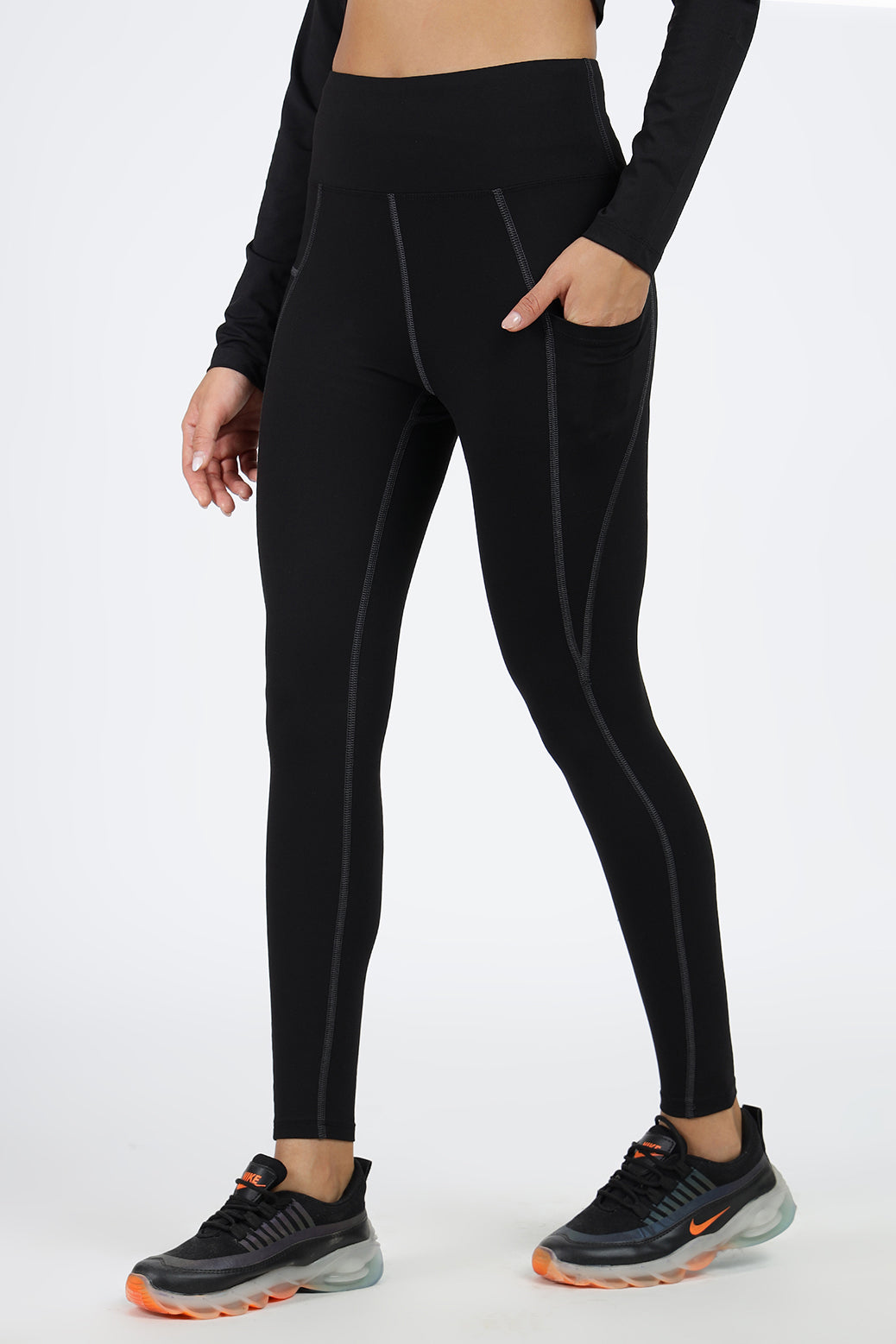 Timeless Nylon Leggings Black | Grey