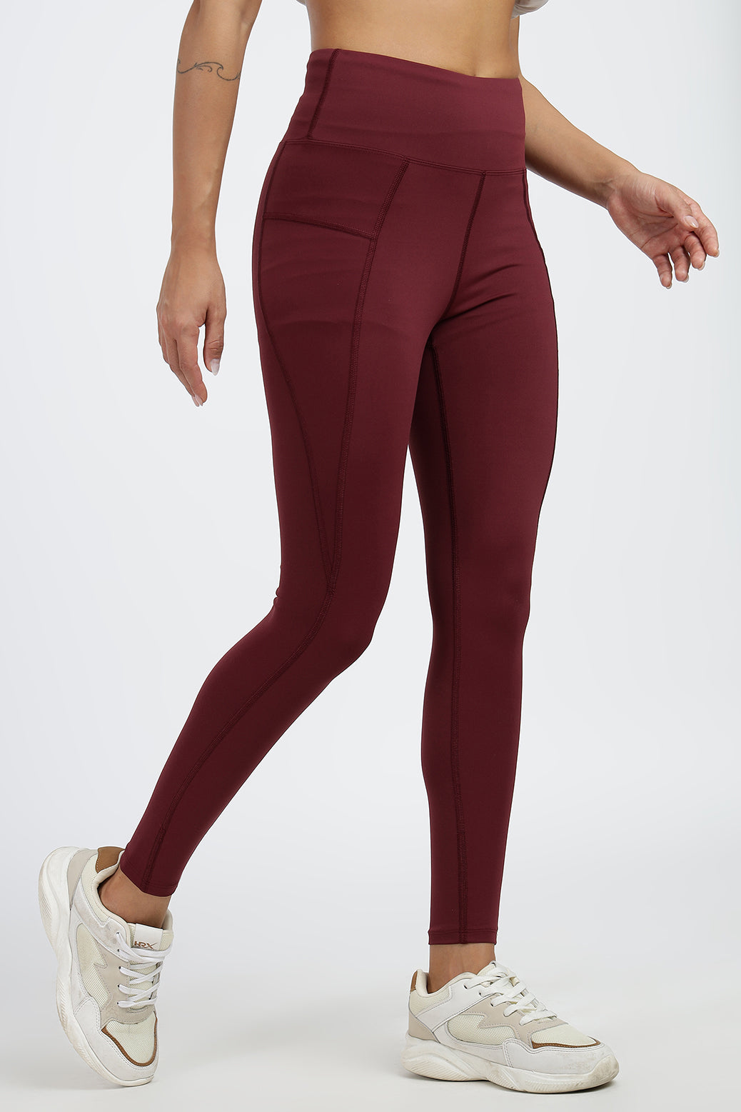 Timeless Nylon Leggings Maroon