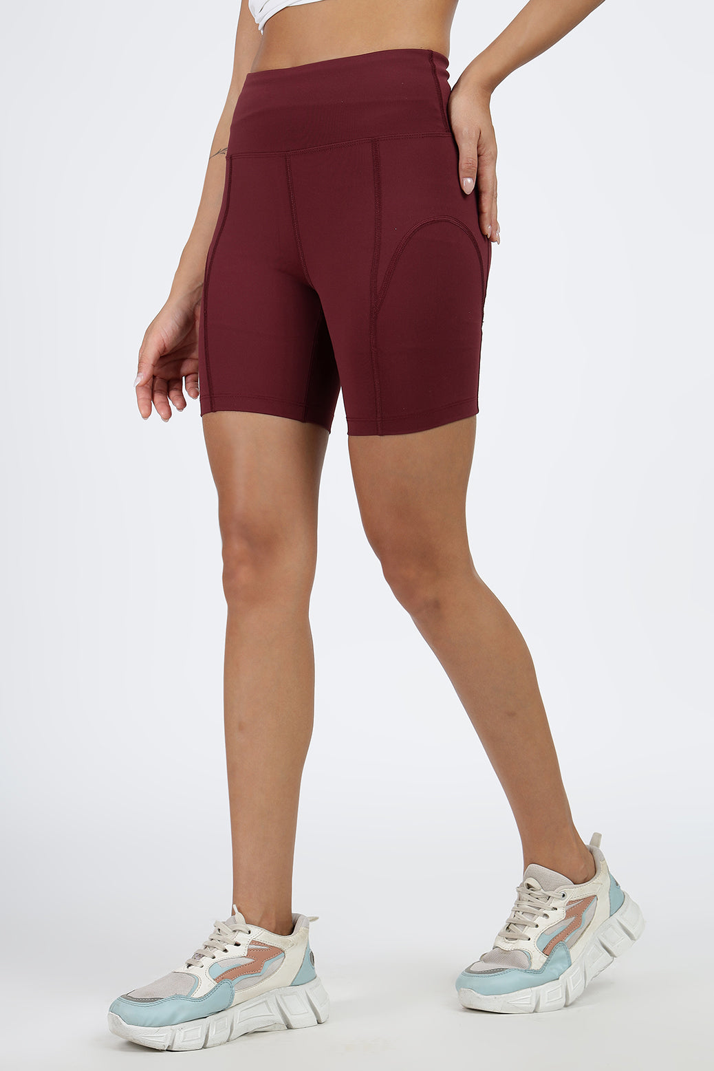 Timeless Nylon Shorts Maroon