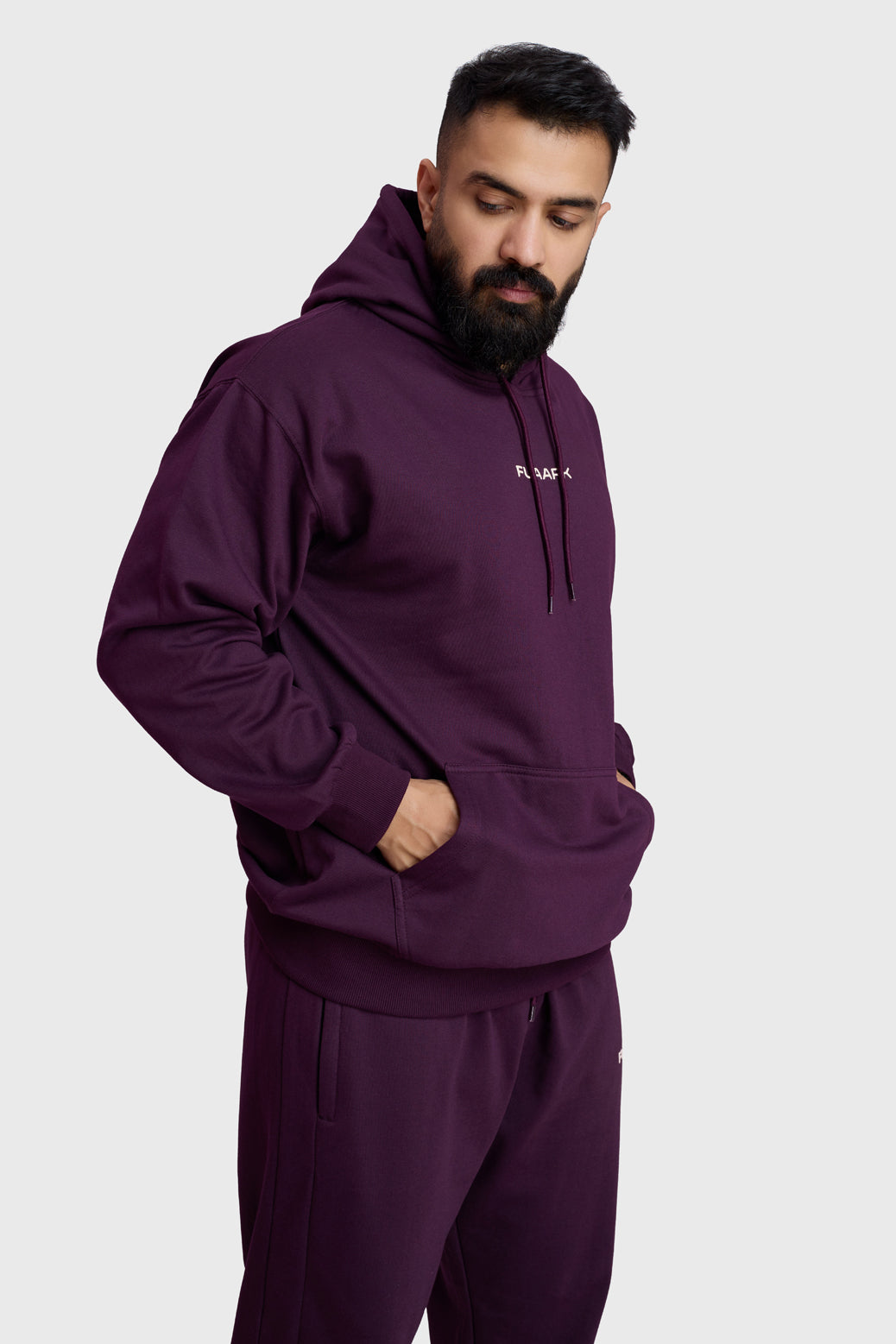 Signature Oversized Hoodie Plum