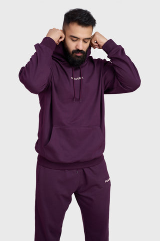 Signature Oversized Hoodie Plum