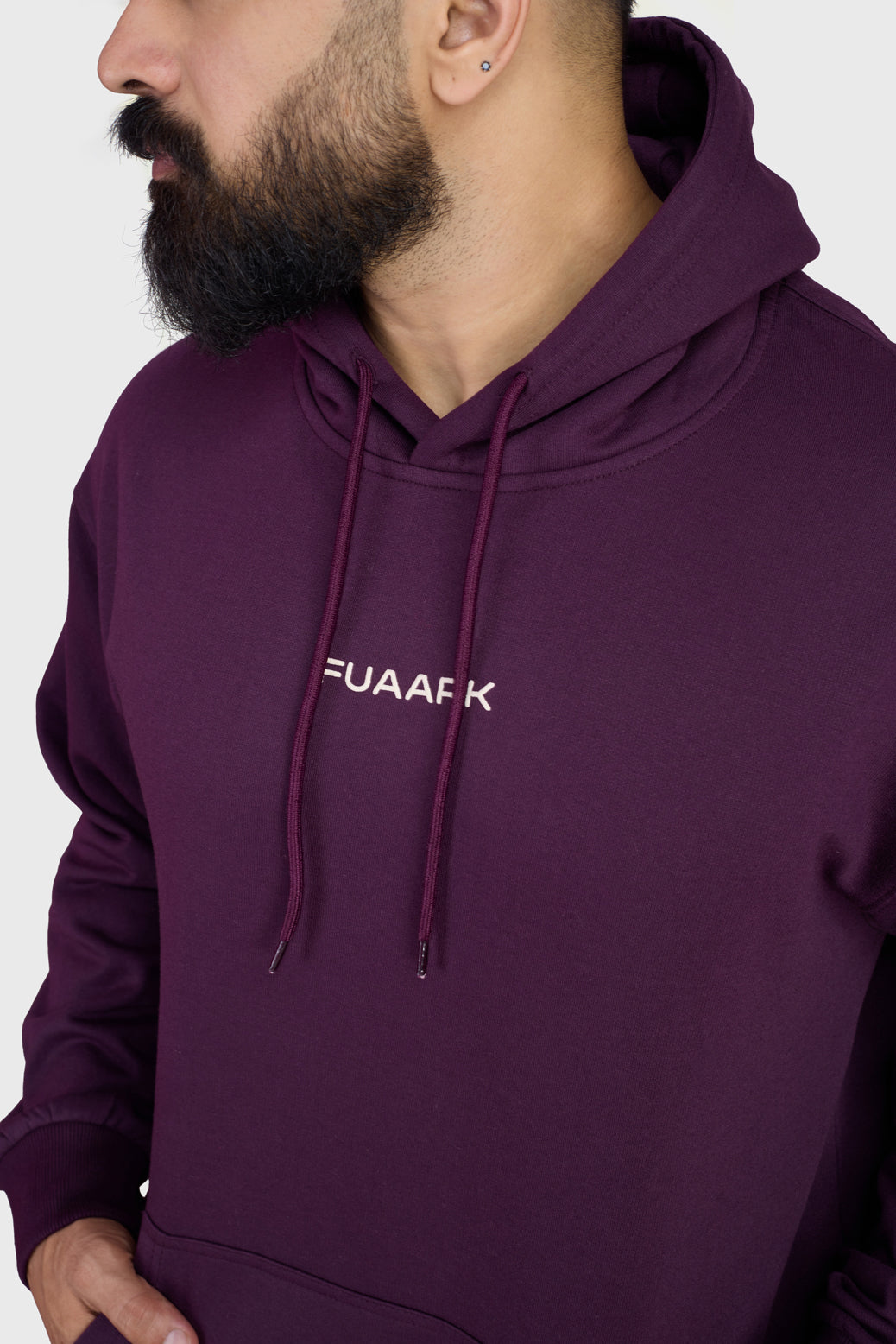 Signature Oversized Hoodie Plum