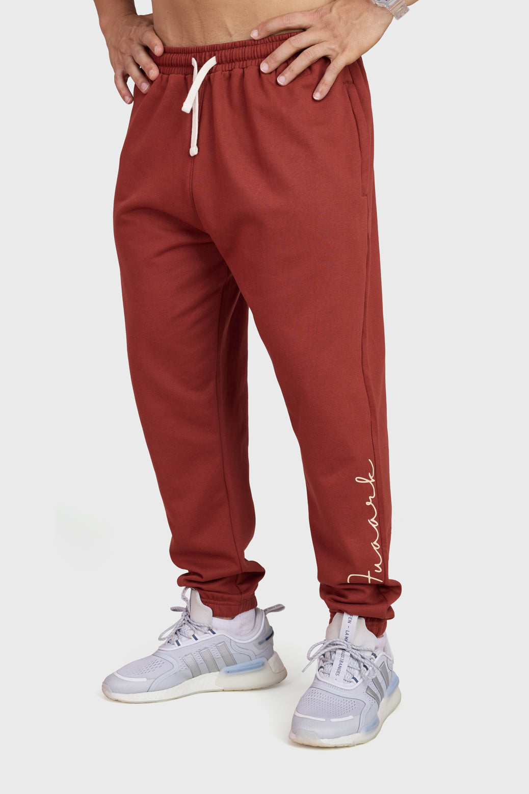 Signature Oversized Band Joggers Rust