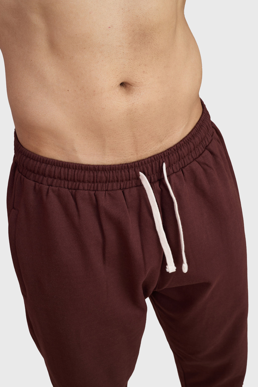 Signature Oversized Band Joggers Brown